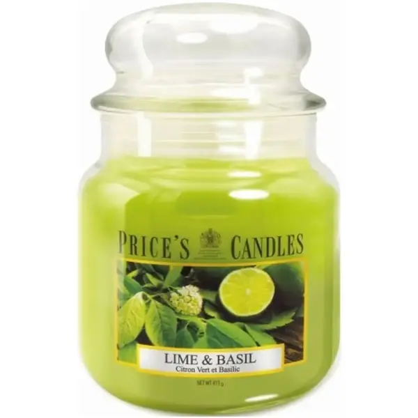 Prices Medium Jar Lime & Basil Candle