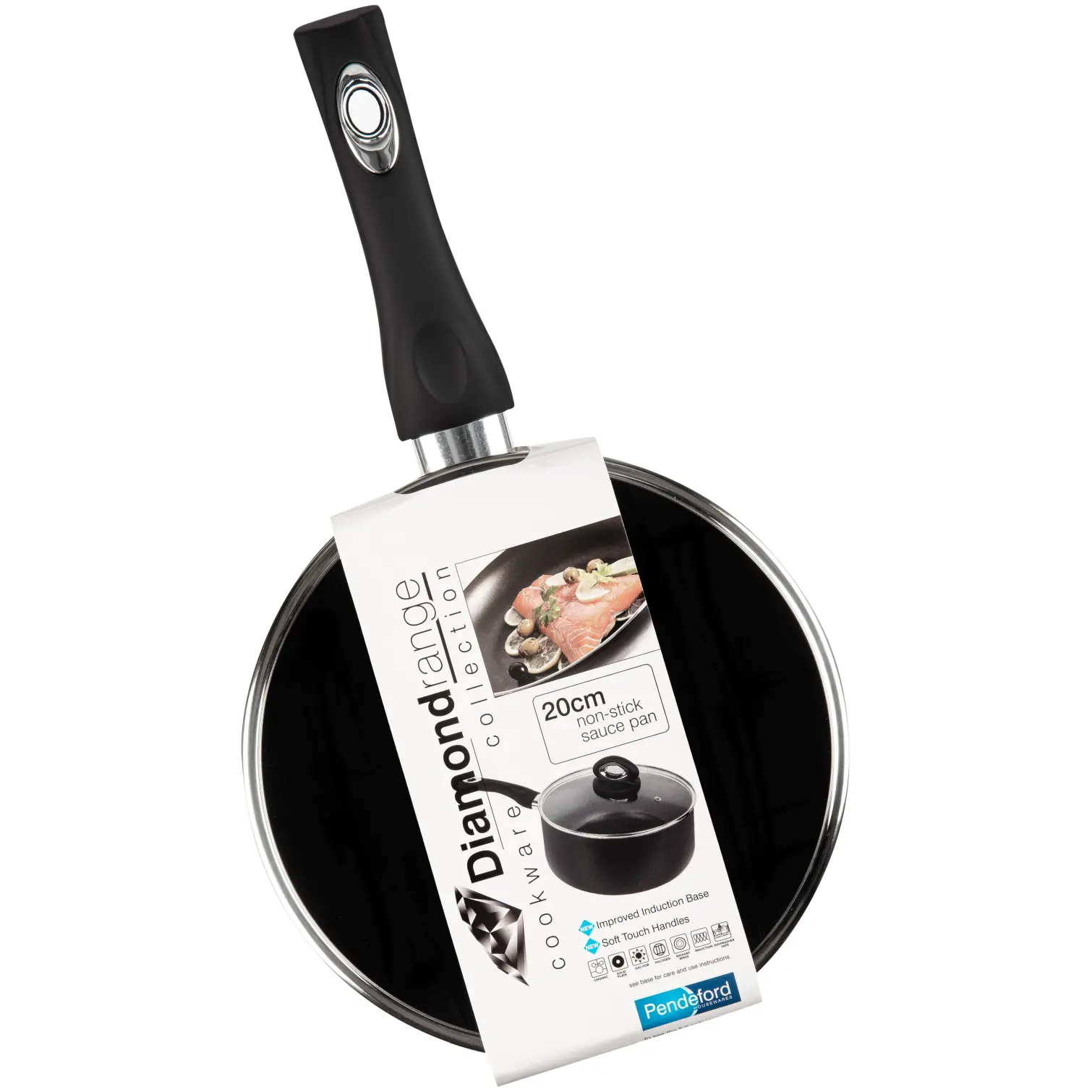 Black Diamond 20cm Saucepan Non Stick