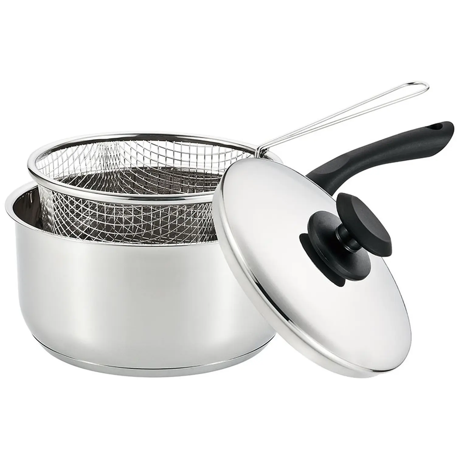 Supreme Stainless Steel Chip Pan Set 22cm