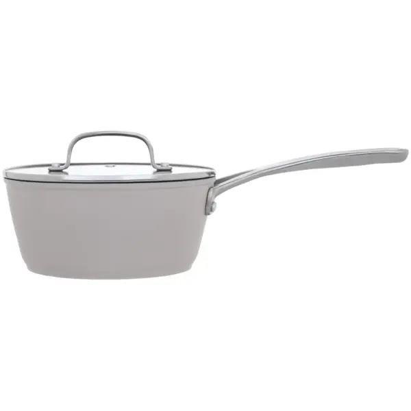 Laura Ashley 18cm Saucepan with Glass Lid Dark Dove Grey