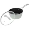 Laura Ashley 16cm Saucepan with Glass Lid Sage Leaf