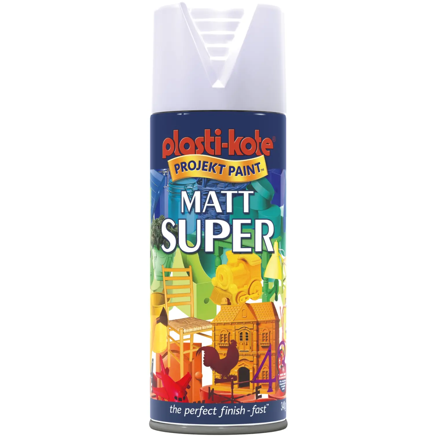 Plasti-kote Super Acrylic Flat White