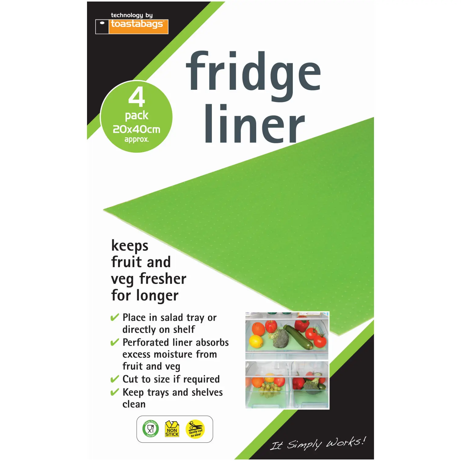 Toastabags Fridge Liner Pack of 4
