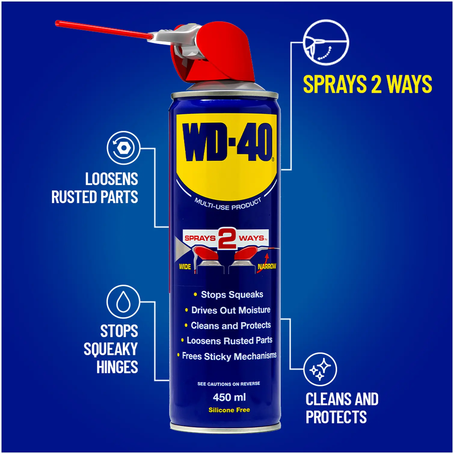 WD40 450ml Smart Straw Aerosol