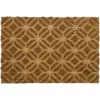 Mighty Mats Designer Collection Embossed Coir Door Mat Square Geo 40 x 60cm