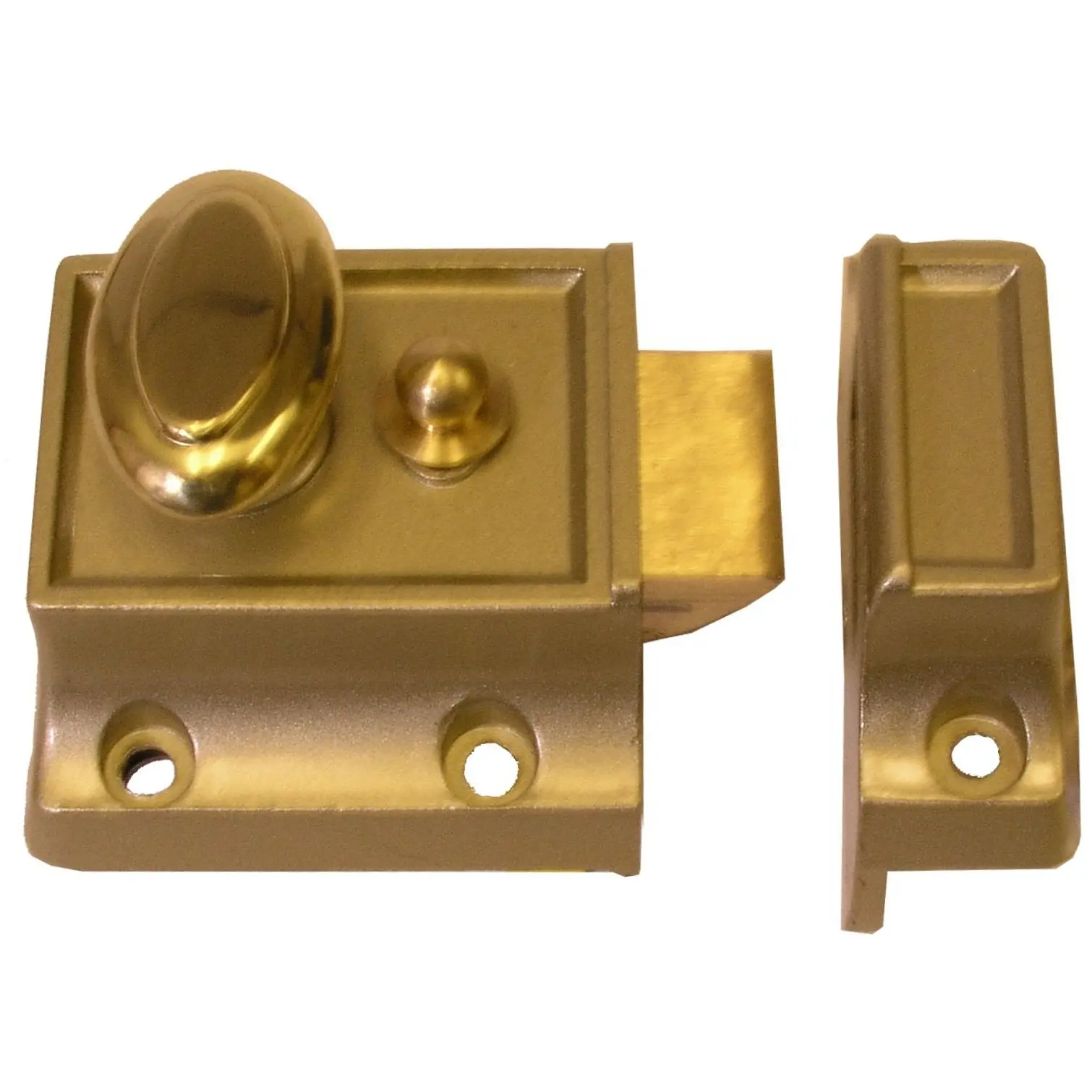 Sterling Narrow Style Night Latch PB Cyl