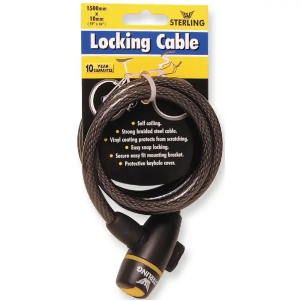 PSP0080 Sterling Self Coiling Locking Cable