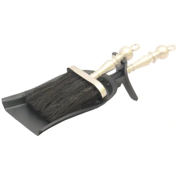 The Fireside Range Brush & Shovel Black & Pewter 30cm