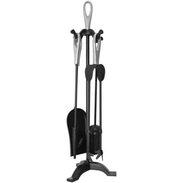 QPI0035 The Fireside Range Loop Companion Set Black & Pewter 635mm