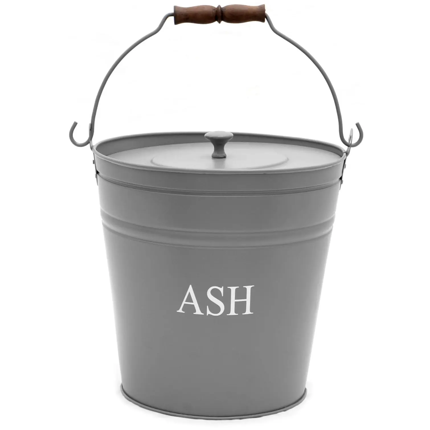 The Fireside Range Ash Bucket With Lid Grey fireside essential for open fires and stoves UK