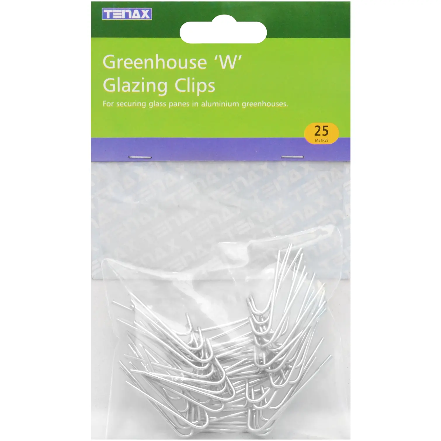 Tenax Greenhouse W Glazing Clips Pack of 25