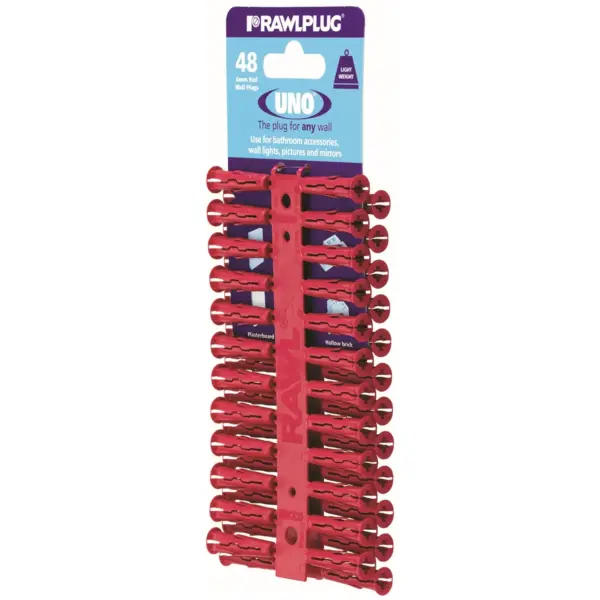 Rawlplug Uno Red Plug(48)
