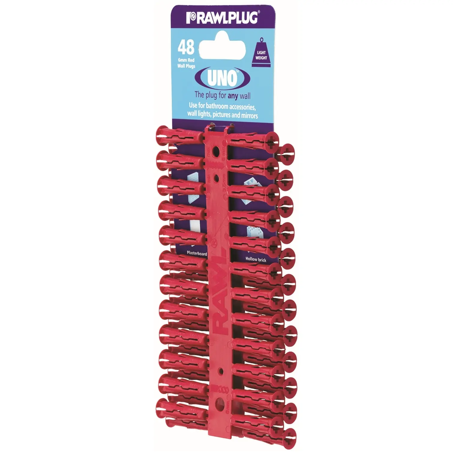 Rawlplug Uno Red Plug(48)