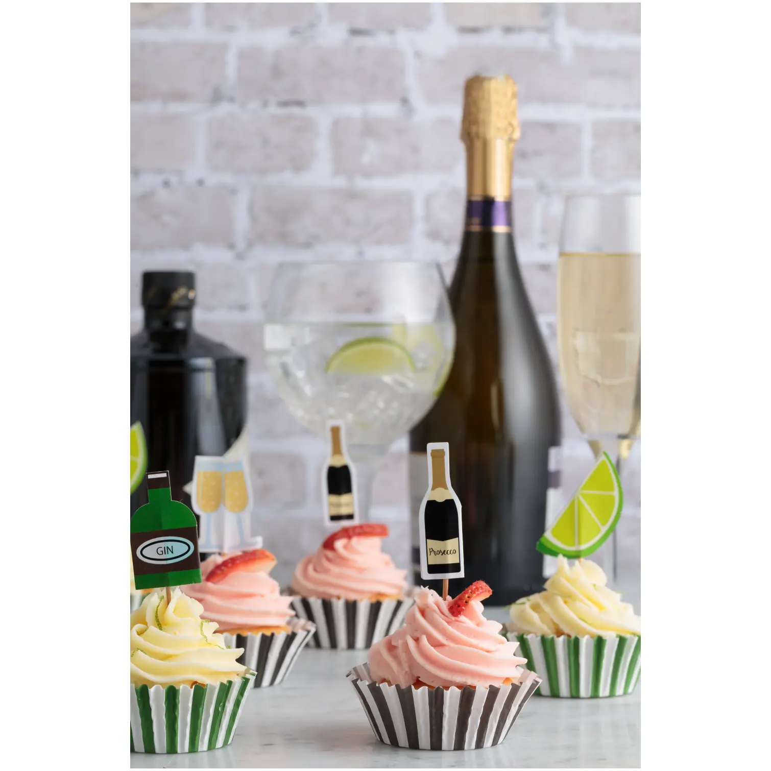 G & T Cupcake Cases & Toppers