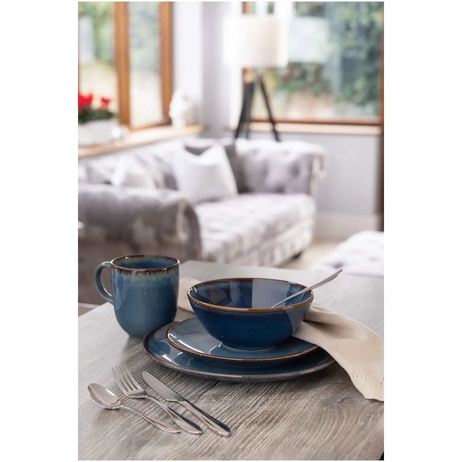 Mason Cash Reactive Blue Bowl 16.5cm