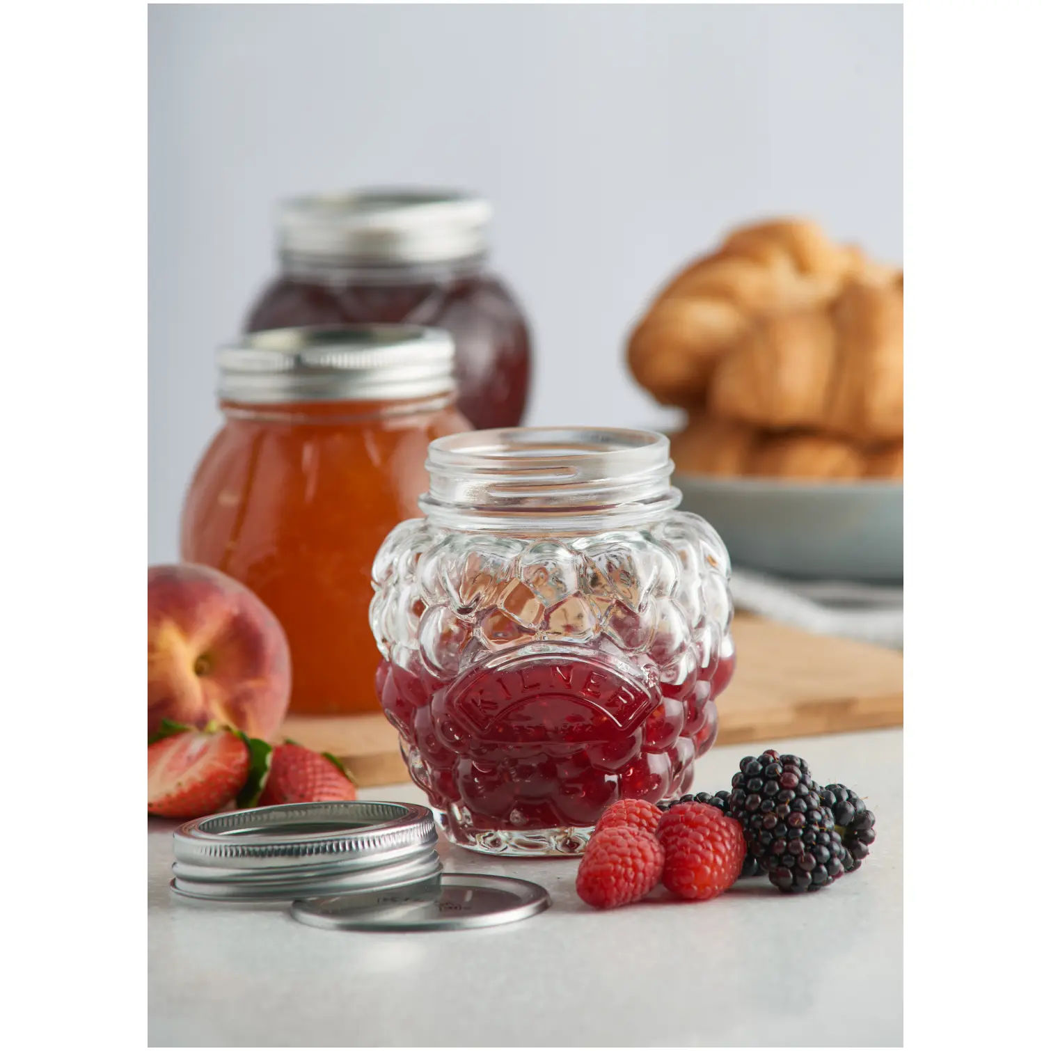Berry Fruit Preserve Jar 0.4L
