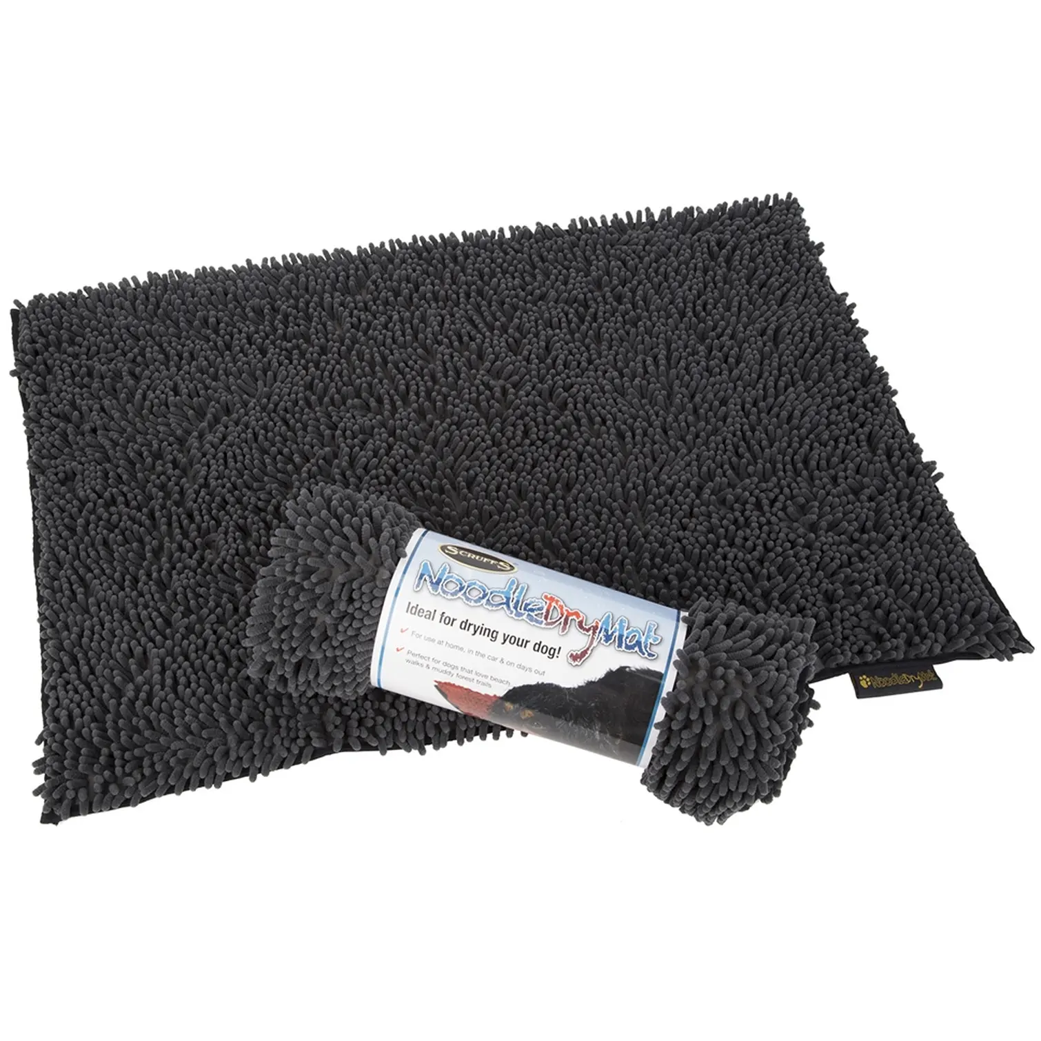 Scruffs Noodle Dry Mat Grey 90 x 60cm