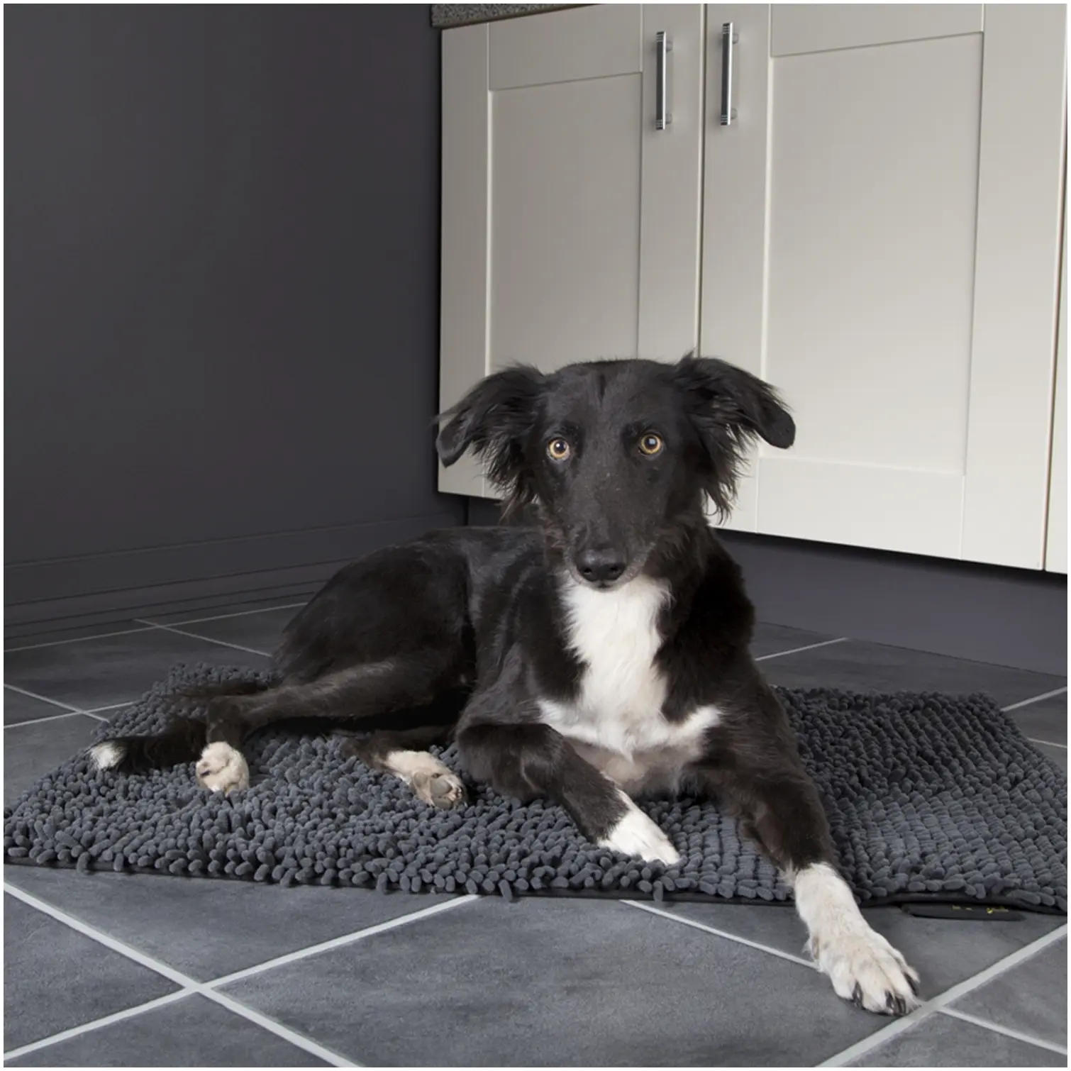 Scruffs Noodle Dry Mat Grey 90 x 60cm