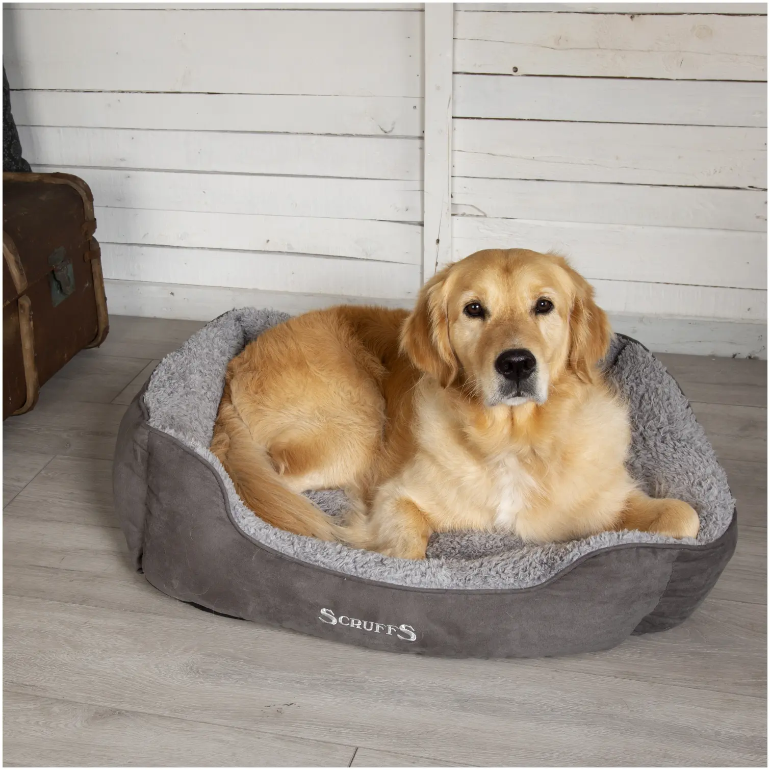 Scruffs Grey Cosy Dog Bed 75x65cm