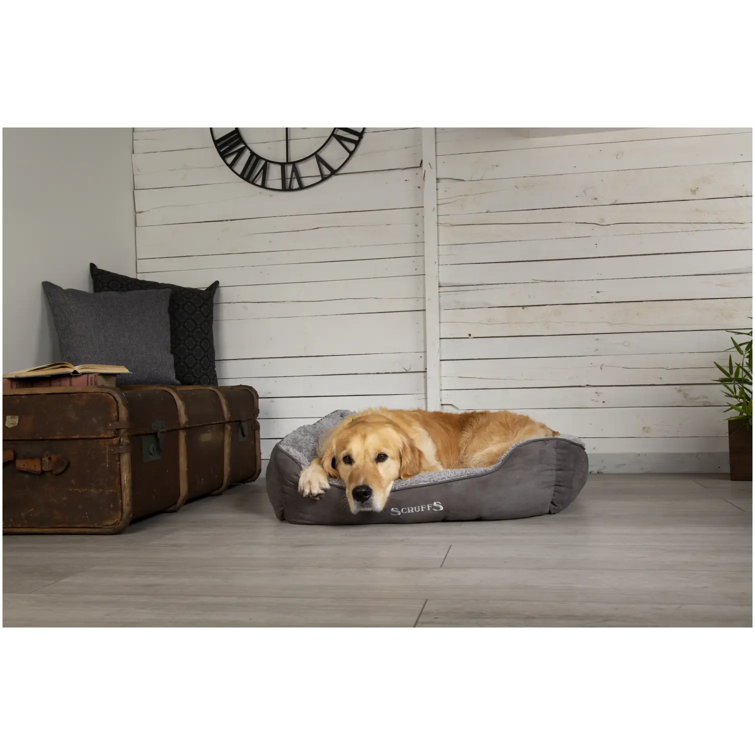 Scruffs Grey Cosy Dog Bed 75x65cm