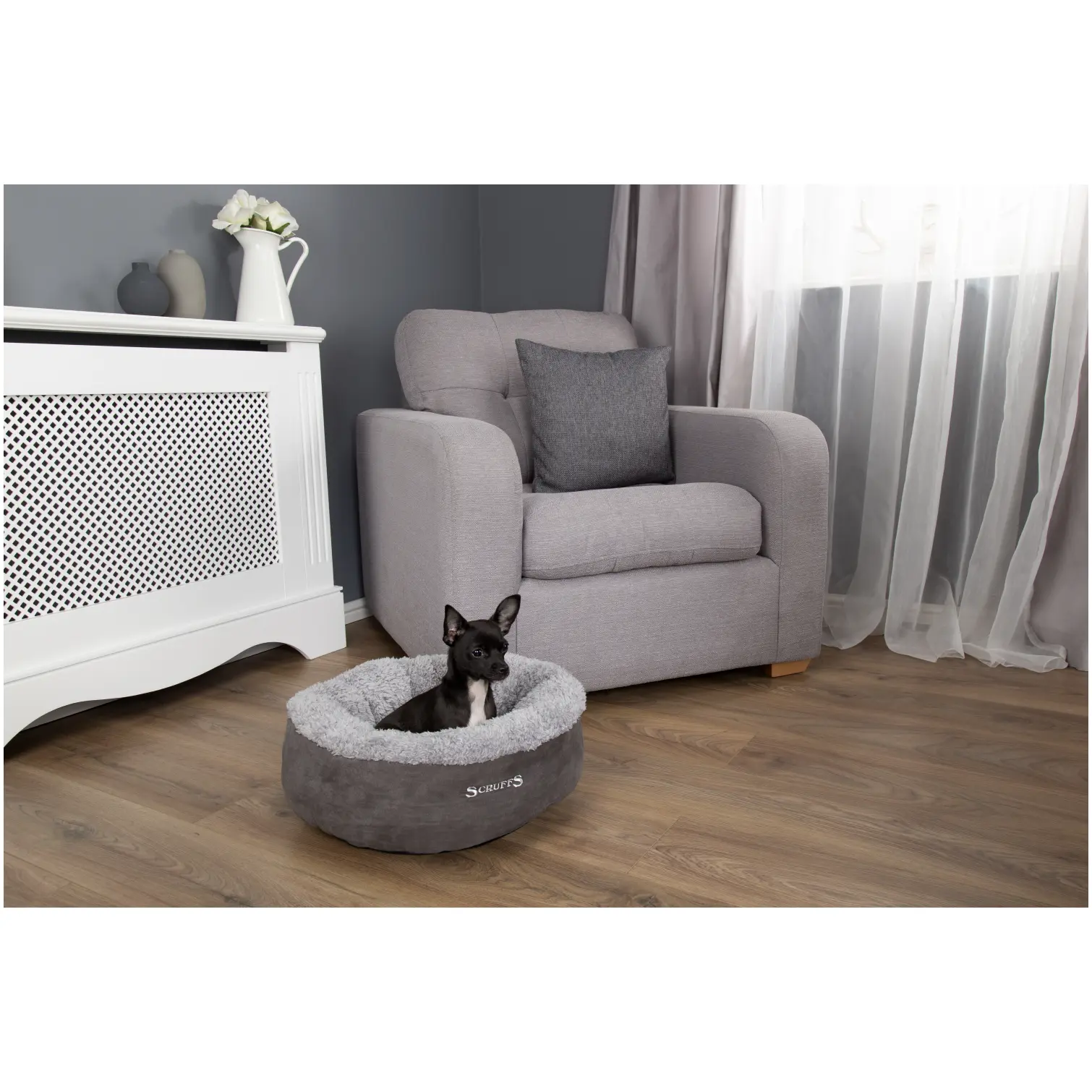Cosy Grey Ring Bed 45cm