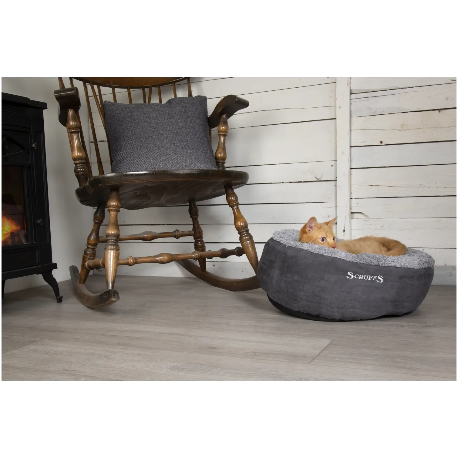 Cosy Grey Ring Bed 45cm