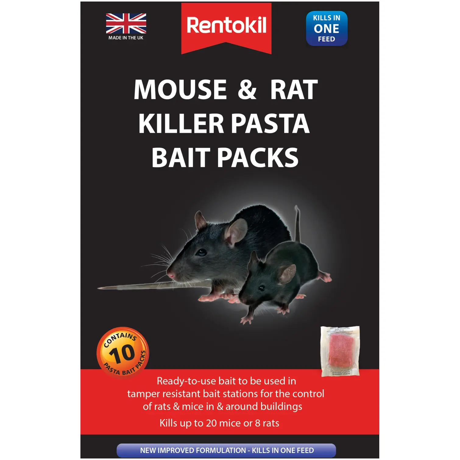 Mouse & Rat Pasta Bait 10packs