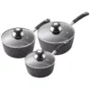 Tower Precision 3 Pce Saucepan Set