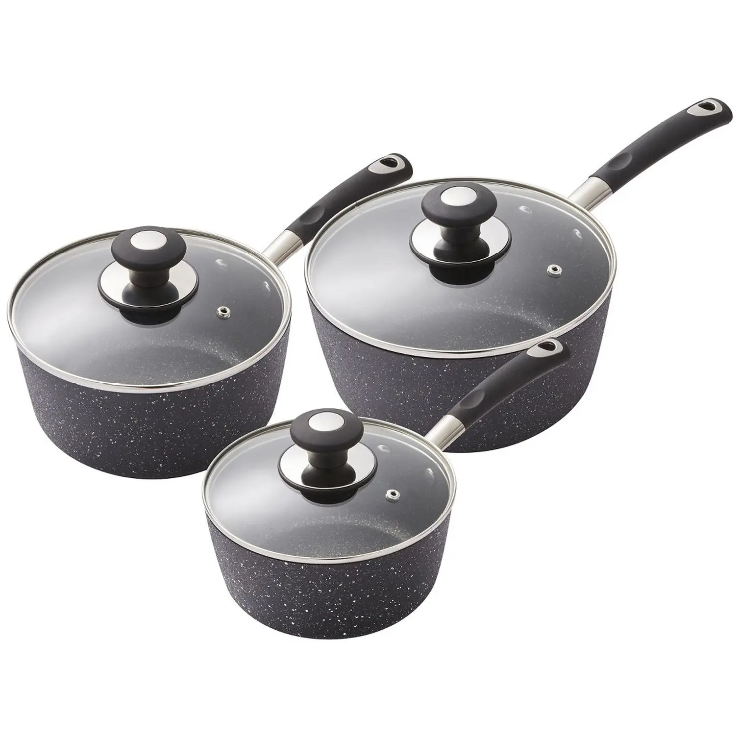 Tower Precision 3 Pce Saucepan Set