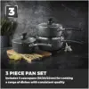Tower Precision 3 Pce Saucepan Set