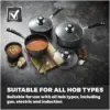 Tower Precision 3 Pce Saucepan Set