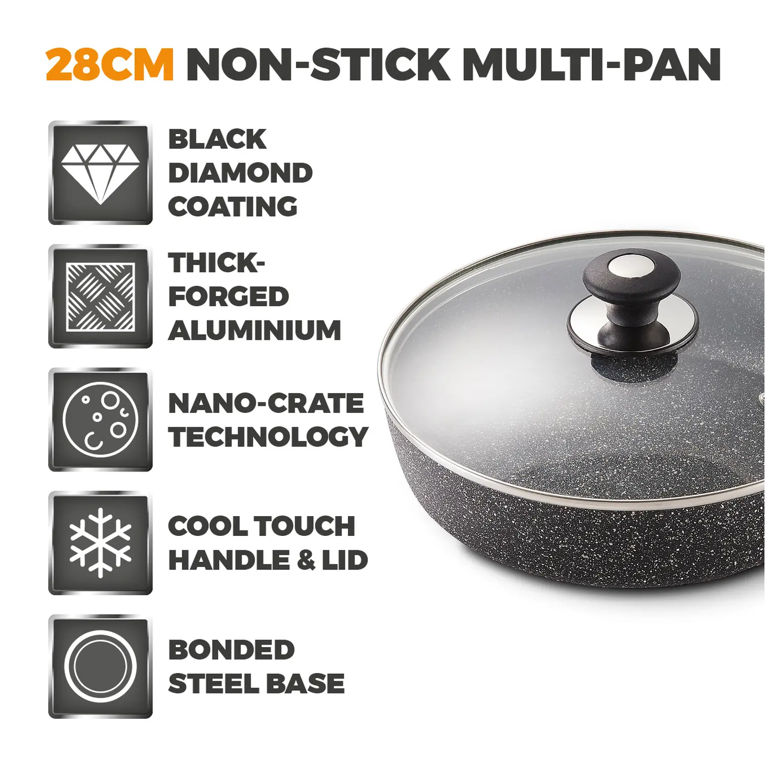 RKW0807_7 Tower Precision Saute Pan 28cm