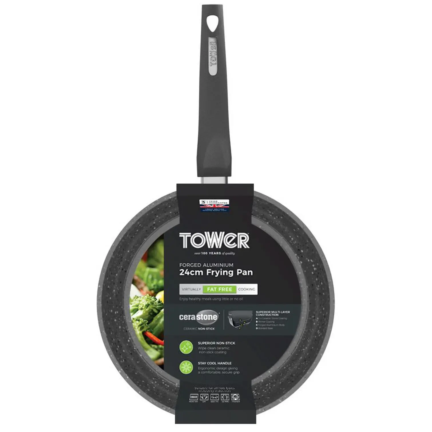 Tower Cerastone Frying Pan 24cm