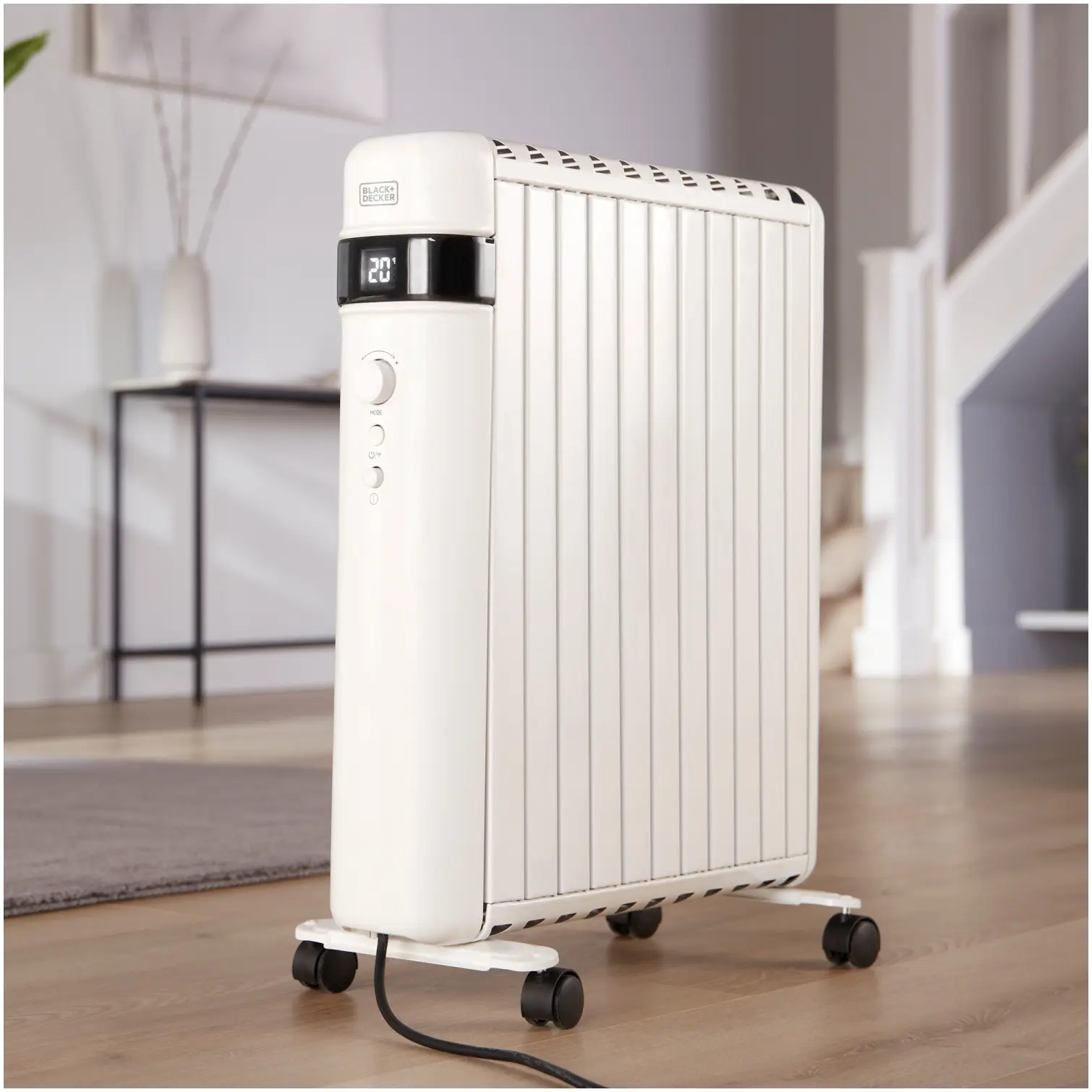 Black+Decker Smart Digital Oil Free Radiator 1.5kw
