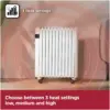 Black+Decker Smart Digital Oil Free Radiator 1.5kw