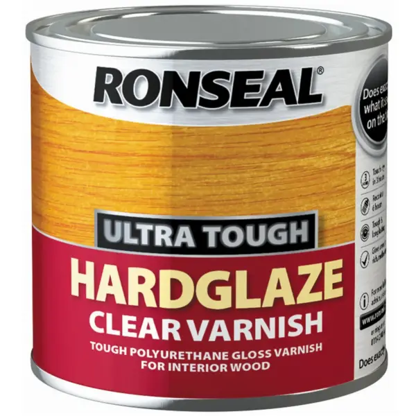 Ronseal Hardglaze Clear Varnish 250ml