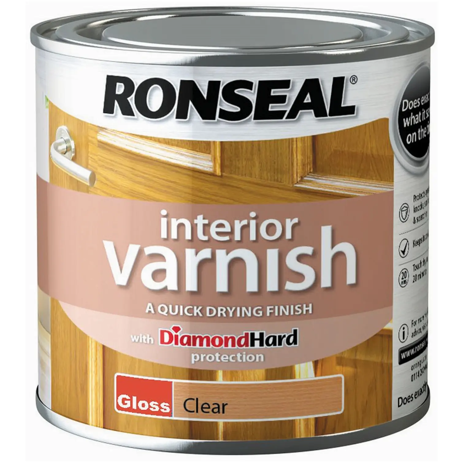 Ronseal Interior Varnish Clear Gloss 250ml