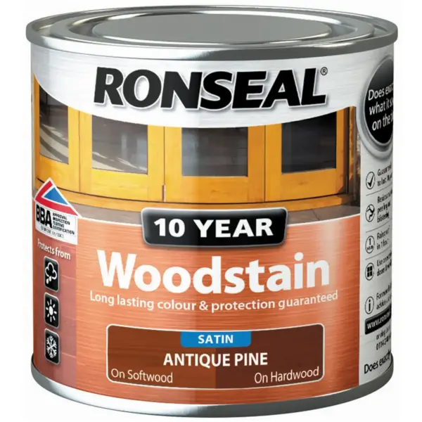Ronseal 10 Year Woodstain Antique Pine 250ml