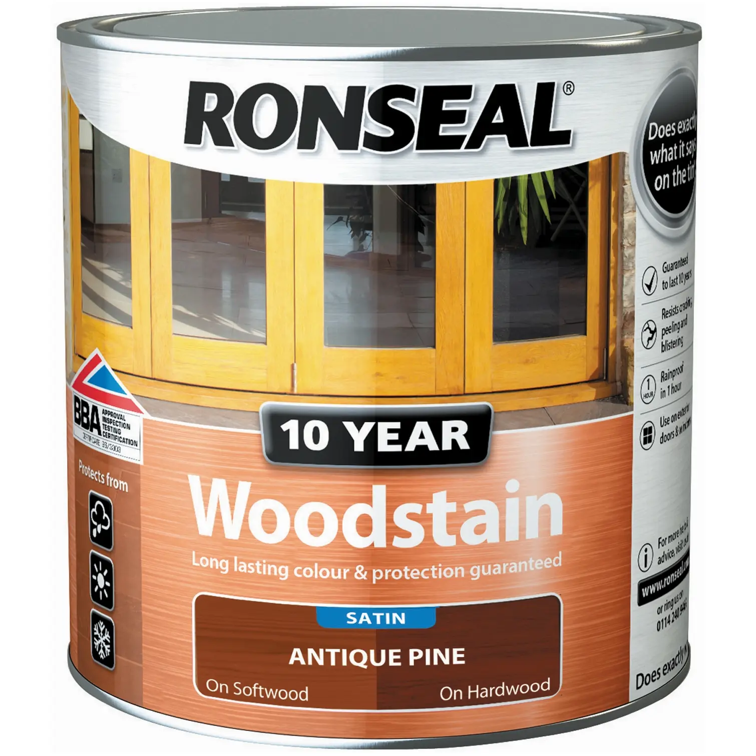 Ronseal 10 Year Woodstain Antique Pine 750ml