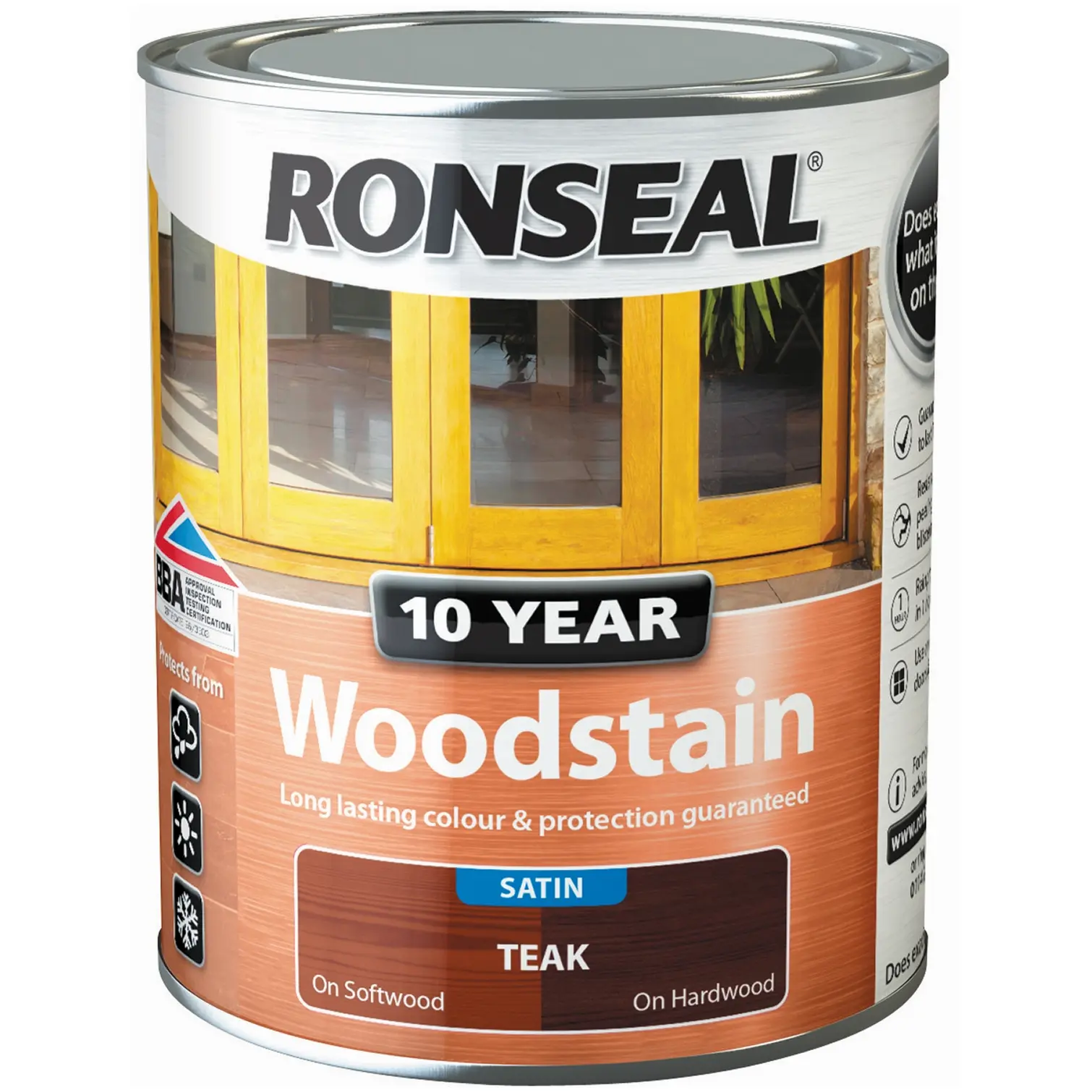 Ronseal 10 Year Woodstain Teak 750ml