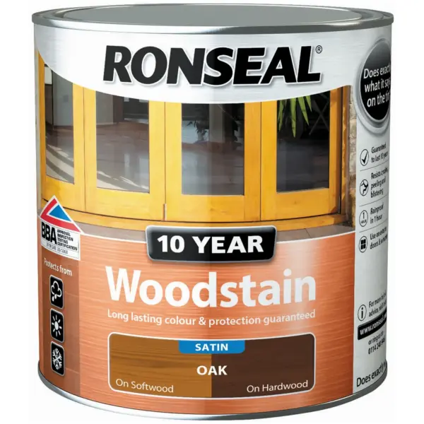 Ronseal 10 Year Woodstain Oak 750ml
