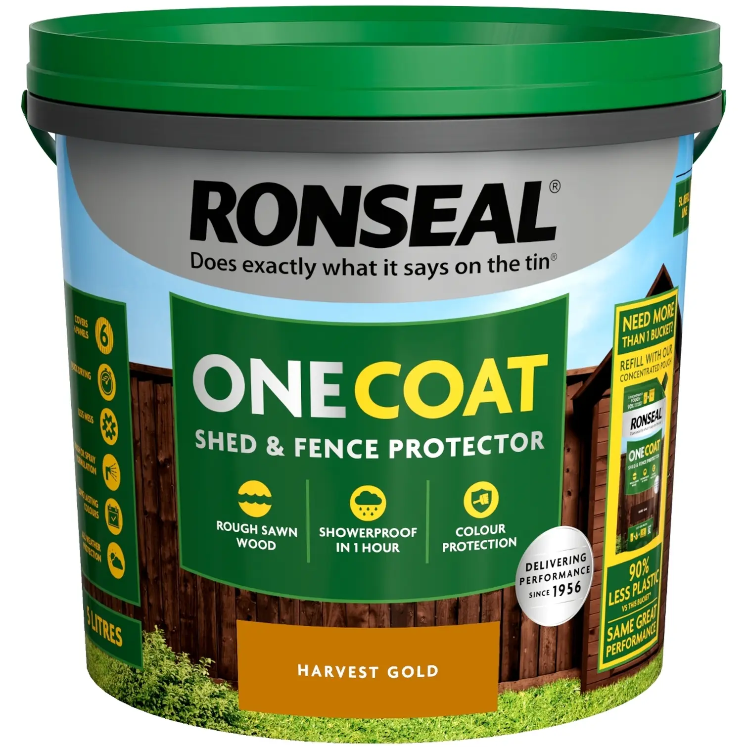 Ronseal One Coat Shed & Fence Protector Harvest Gold 5ltr
