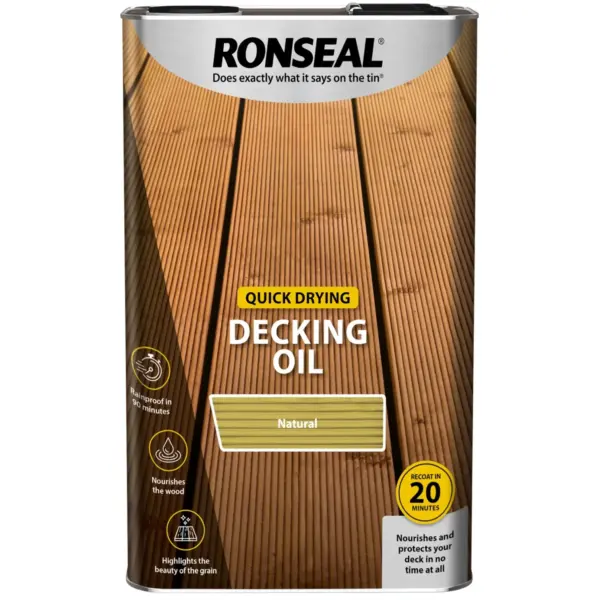 Ronseal Quick Drying Decking Oil 5Ltr
