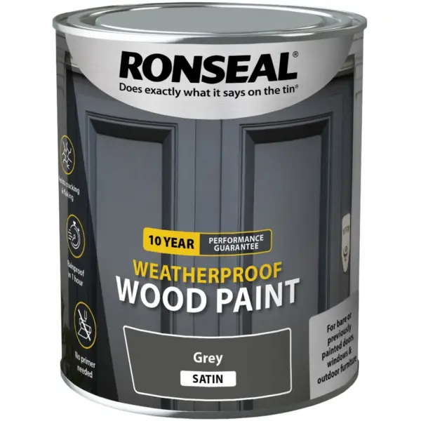 Ronseal 10Y Weatherproof Grey 750ml