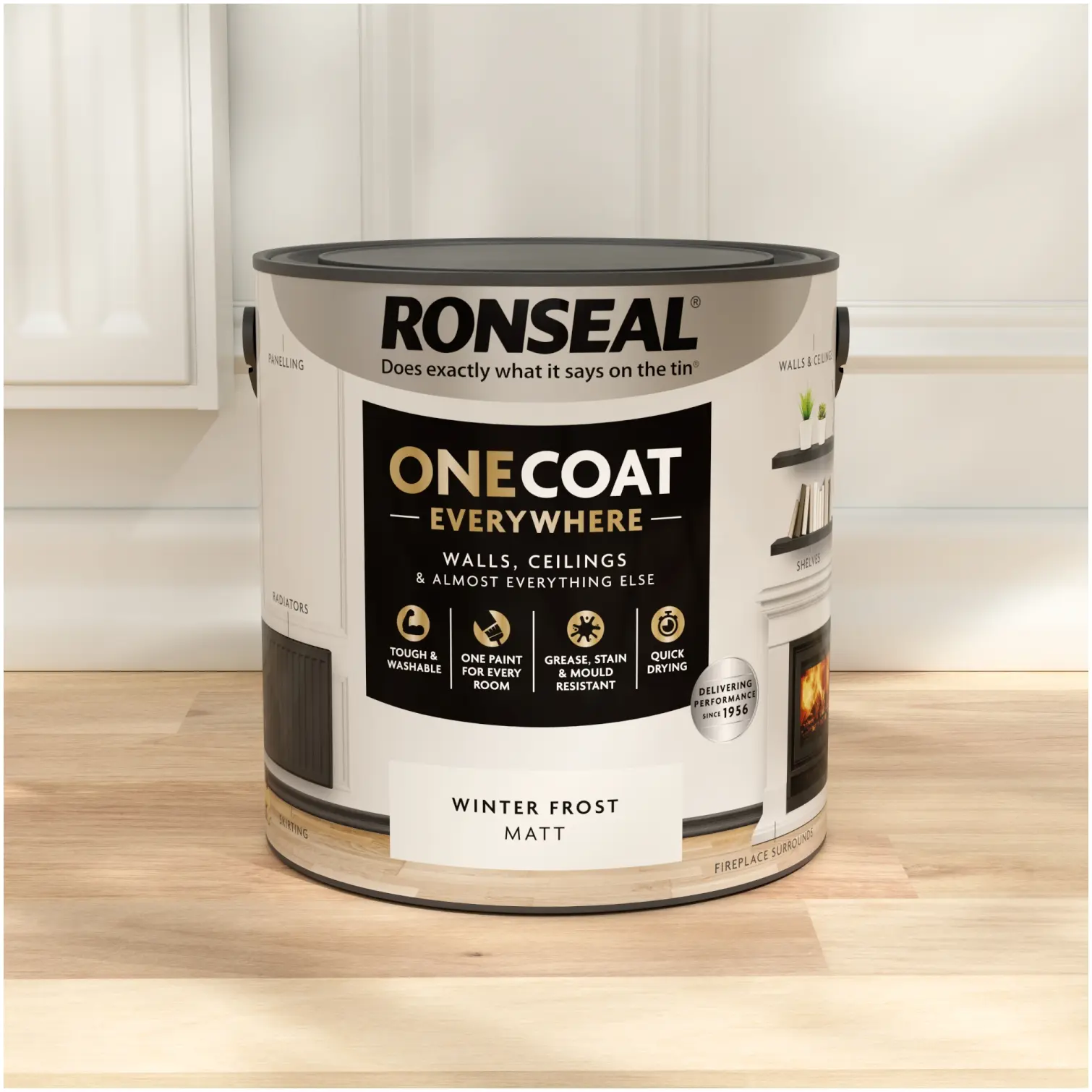 Ronseal Everywhere One Coat Matt Winter Frost 2.5Ltr