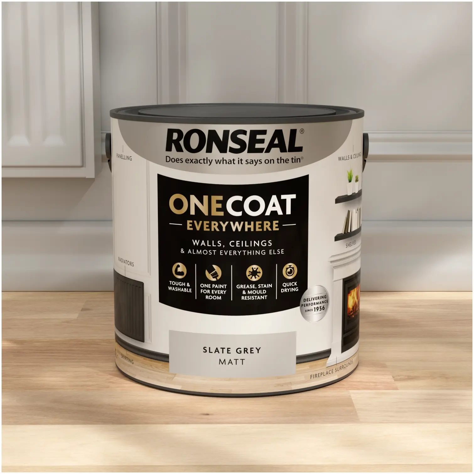 Ronseal Everywhere One Coat Matt Slate Grey 2.5Ltr