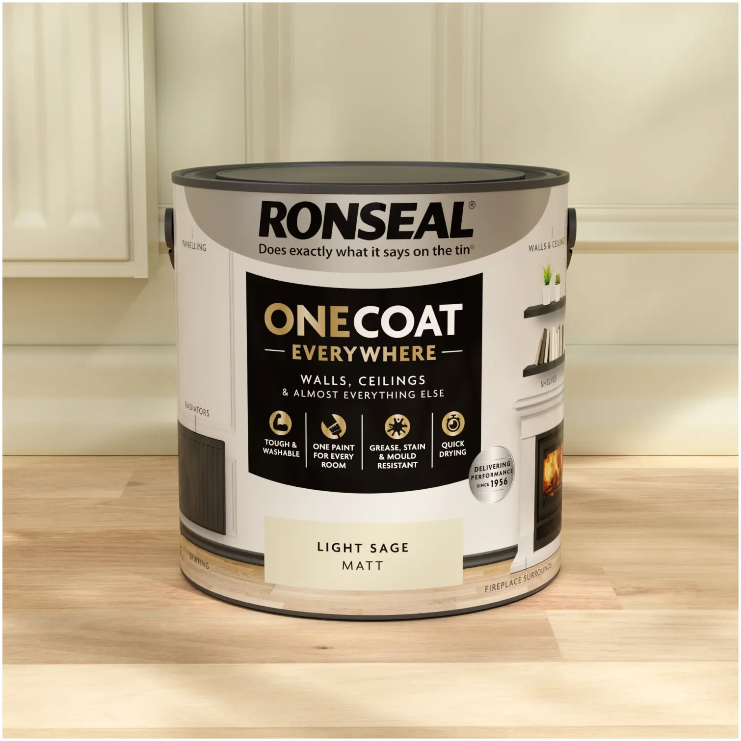 Ronseal Everywhere One Coat Matt Light Sage 2.5Ltr