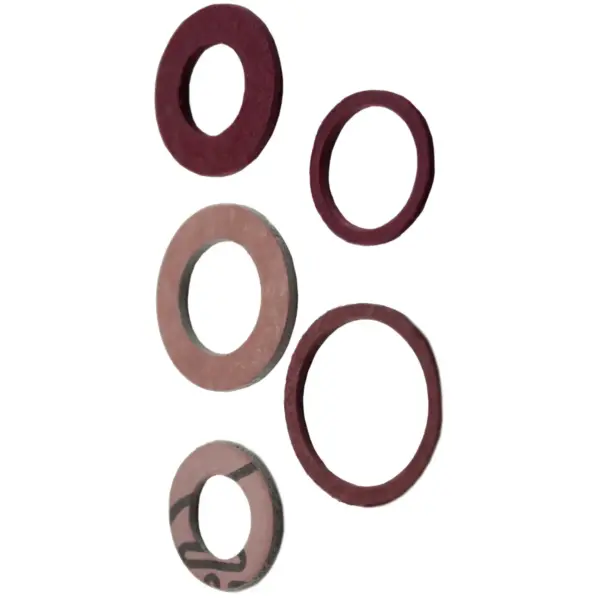 ROB0014 Oracstar Fibre Washers Assorted Sizes Brown pack of 6