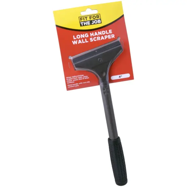 Fit For Job 100mm(4") Long Handle Wall Scraper