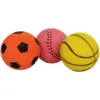 Jolly Doggy Rubber Sports Ball Pack of 3